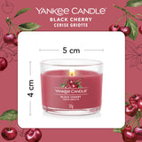 Yankee Candle Filled Votive Scented Candles - Black Cherry (Pack of 3)