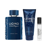 Ferragamo Uomo Urban Feel Set (Eau de Toilette 100ml + 10ml + Shampoo & Shower Gel 100ml)