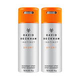 David Beckham Instinct Sport Deodorant Spray 150ml (Pack of 2)