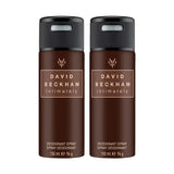 David Beckham Intimately Man Deodorant Spray 150ml (Pack of 2)