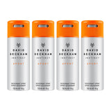 David Beckham Instinct Sport Deodorant Spray 150ml (Pack of 4)