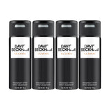 David Beckham Classic Deodorant Spray 150ml (Pack of 4)