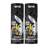 Playboy New York M Deodorant Spray 150ml (Pack of 2)