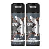 Playboy Hollywood M Deodorant Spray 150ml (Pack of 2)