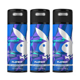 Playboy Generation Man Deodorant Spray 150ml (Pack of 3)