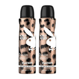 Playboy Wild Women Deodorant Spray 150ml (Pack of 2)