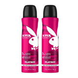 Playboy Super Women Deodorant Spray 150ml (Pack of 2)