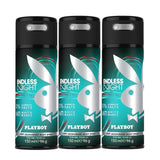 Playboy Endless Night Deodorant Spray 150ml (Pack of 3)