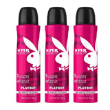 Playboy Super Women Deodorant Spray 150ml (Pack of 3)