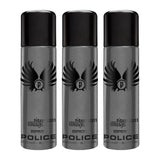 Police Wings Titanium Deodorant Spray 200ml (Pack of 3)