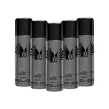 Police Wings Titanium Deodorant Spray 200ml (Pack of 5)