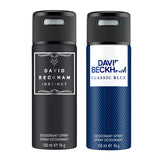 David Beckham Instinct 150ml + Classic Blue Deo Combo Set 150ml (Pack of 2)