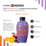 MADES Recipes Fruity Festival Bottle Body Wash
