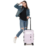 Nakuru Ywd-2141 Pink & Black Color Abs Material Hard 20" Cabin Trolley