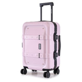 Nakuru Ywd-2141 Pink & Black Color Abs Material Hard 20" Cabin Trolley