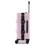 Nakuru Ywd-2141 Pink & Black Color Abs Material Hard 20" Cabin Trolley