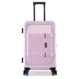 Nakuru Ywd-2141 Pink & Black Color Abs Material Hard 24" Medium Trolley