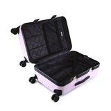 Nakuru Ywd-2141 Pink & Black Color Abs Material Hard 24" Medium Trolley