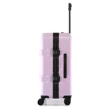 Nakuru Ywd-2141 Pink & Black Color Abs Material Hard 24" Medium Trolley