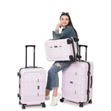 Nakuru Ywd-2141 Pink & Black Color Abs Material Hard 24" Medium Trolley