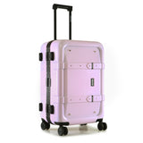 Nakuru Ywd-2141 Pink & Black Color Abs Material Hard 24" Medium Trolley