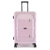 Nakuru Ywd-2141 Pink & Black Color Abs Material Hard 28" Large Trolley