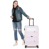 Nakuru Ywd-2141 Pink & Black Color Abs Material Hard 28" Large Trolley