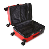 Nakuru Ywd-2141 Red & Black Color Abs Material Hard 24" Medium Trolley