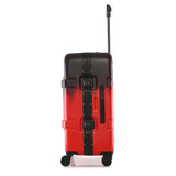 Nakuru Ywd-2141 Red & Black Color Abs Material Hard 24" Medium Trolley