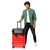 Nakuru Ywd-2141 Red & Black Color Abs Material Hard 28" Large Trolley