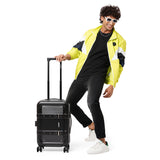 Nakuru Ywd-2141 Matte Black Color Abs Material Hard 20" Cabin Trolley