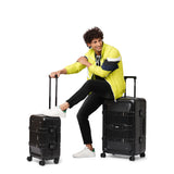 Nakuru Ywd-2141 Matte Black Color Abs Material Hard 28" Cabin Trolley