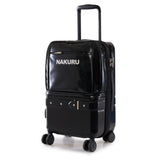Nakuru Ae-2172 Black Color Pu Material Hard & Soft 20" Cabin Trolley