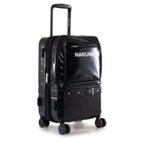 Nakuru Ae-2172 Black Color Pu Material Hard & Soft 20" Cabin Trolley