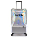Nakuru Ae-2172 Silver Color Pu Material Hard & Soft 29" Large Trolley