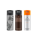 David Beckham Instinct Sport + Intimately + Homme Deo Combo Set - Pack of 3