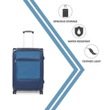 RONCATO New York Soft Blue Notte Luggage Trolley