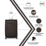 RONCATO Sidetrack Soft Nero Luggage Trolley