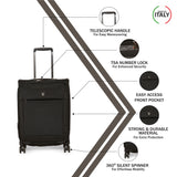 RONCATO Miami Soft Nero Luggage Trolley