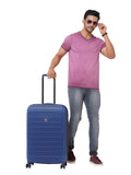 RONCATO FIBERLIGHT  Range Blue Color Hard Luggage