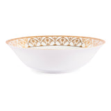 Hitkari Porcelain Golden Glory Dinner Set | 33 Pcs.|Modern & Trendy Design |Designed in India
