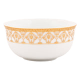 Hitkari Porcelain Golden Glory Dinner Set | 33 Pcs.|Modern & Trendy Design |Designed in India