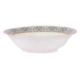 Hitkari Porcelain Verona Dinner Set for 6 | 33 Pcs | Luxury Dinnerware with Pure Gold Lining