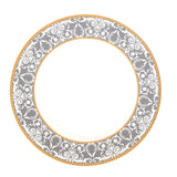 Hitkari Porcelain Verona Dinner Set for 6 | 33 Pcs | Luxury Dinnerware with Pure Gold Lining