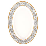 Hitkari Porcelain Verona Dinner Set for 6 | 33 Pcs | Luxury Dinnerware with Pure Gold Lining
