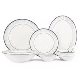 Hitkari Porcelain Dinner Set for 6 | 33 Pcs.| Luxury Dinnerware with Pure Platinum Lining