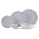 Hitkari Porcelain Noey Blue 21 Pcs. Dinner Set for 6| Luxury Dinnerware with Elegant Design