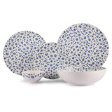 Hitkari Porcelain Noey Blue 21 Pcs. Dinner Set for 6| Luxury Dinnerware with Elegant Design