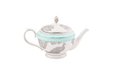 Hitkari Porcelain Jahanara Tea Set of 24| Luxury Tea Cup saucer with Elegant Design |Green