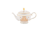 Hitkari Porcelain Jannat Tea Set of 24 Luxury Tea Cup saucer with Elegant Design |Golden